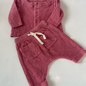 Tea Collection Pink Newborn Tee